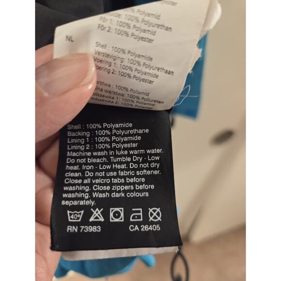 HH HELLY HANSEN TECH PERFORMANCE Sailing Offshore Sky Blue Hooded Jacket Size M - Picture 10 of 12